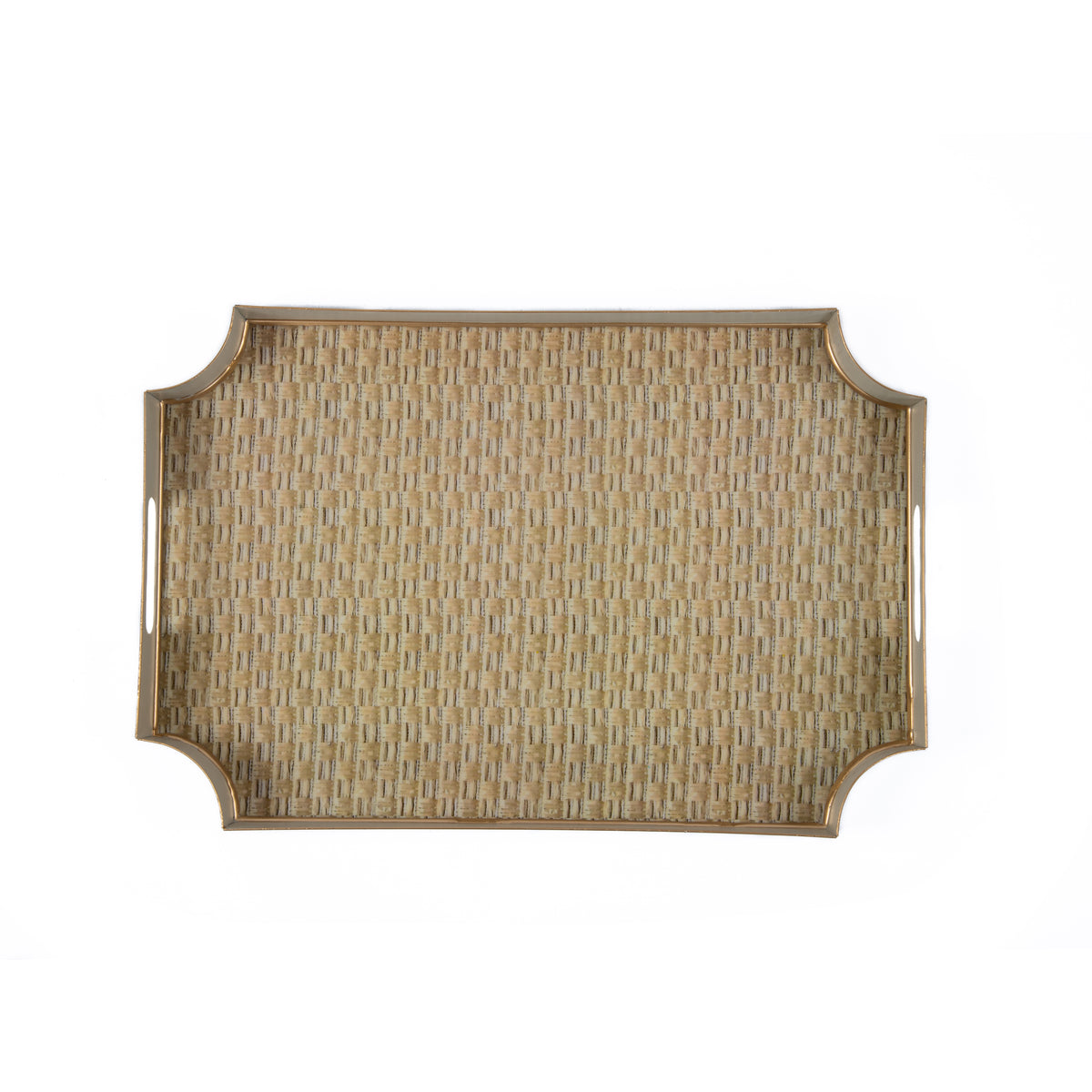 Woven Enameled Jaye Tray - Avail 11/11