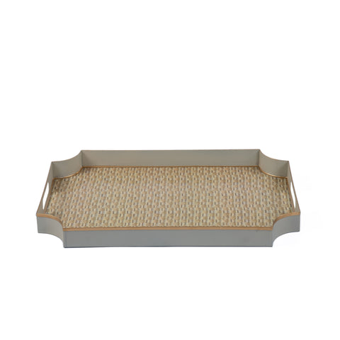 Woven Enameled Jaye Tray - Avail 11/11