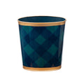 Sussex Plaid Enameled Oval Wastebasket - Avail 09/21