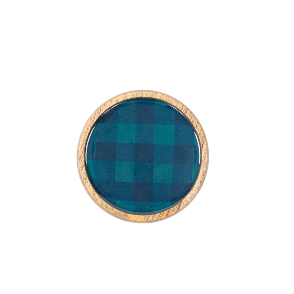 Sussex Plaid Wooden Coasters Set (4pk)