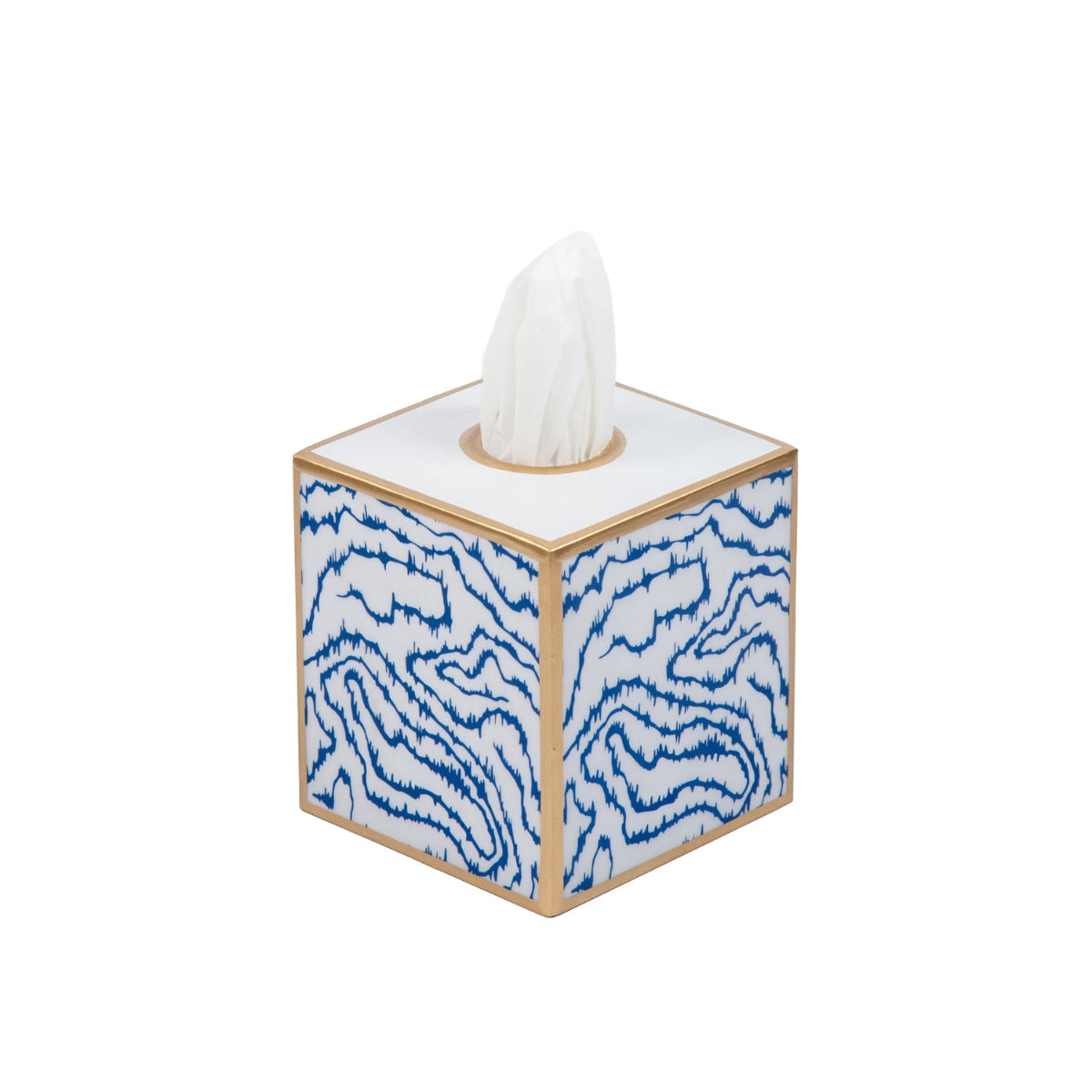 Heatwave Enameled Tissue Box Cover - Cobalt Blue - Avail 06/25
