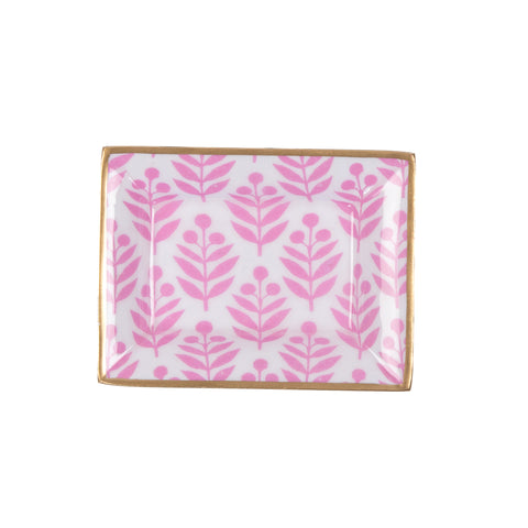 Lottie Enameled Landry Tray - Pink