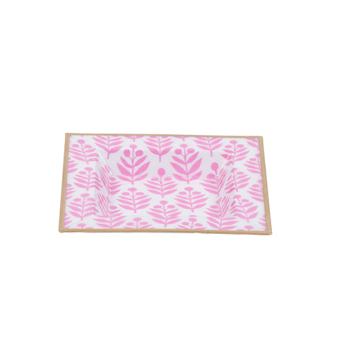 Lottie Enameled Tori Trinket Tray - Pink