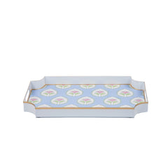 Daphne Multi-color Enameled Rectangle Decorative Serving Tray - for Kitchen, Barware, Vanity, Jaye Tray