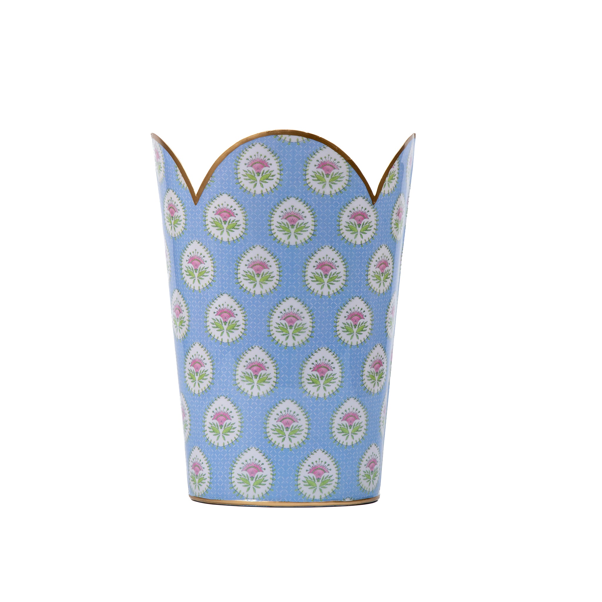 Daphne Enameled Tulip Wastebasket