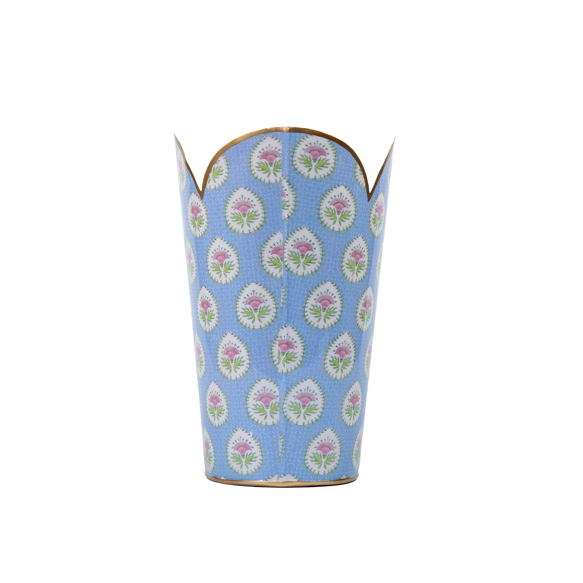 Daphne Enameled Tulip Wastebasket