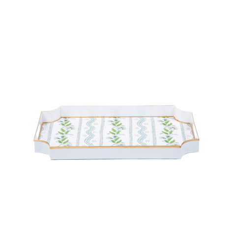 Emma Stripe Enameled Jaye Tray