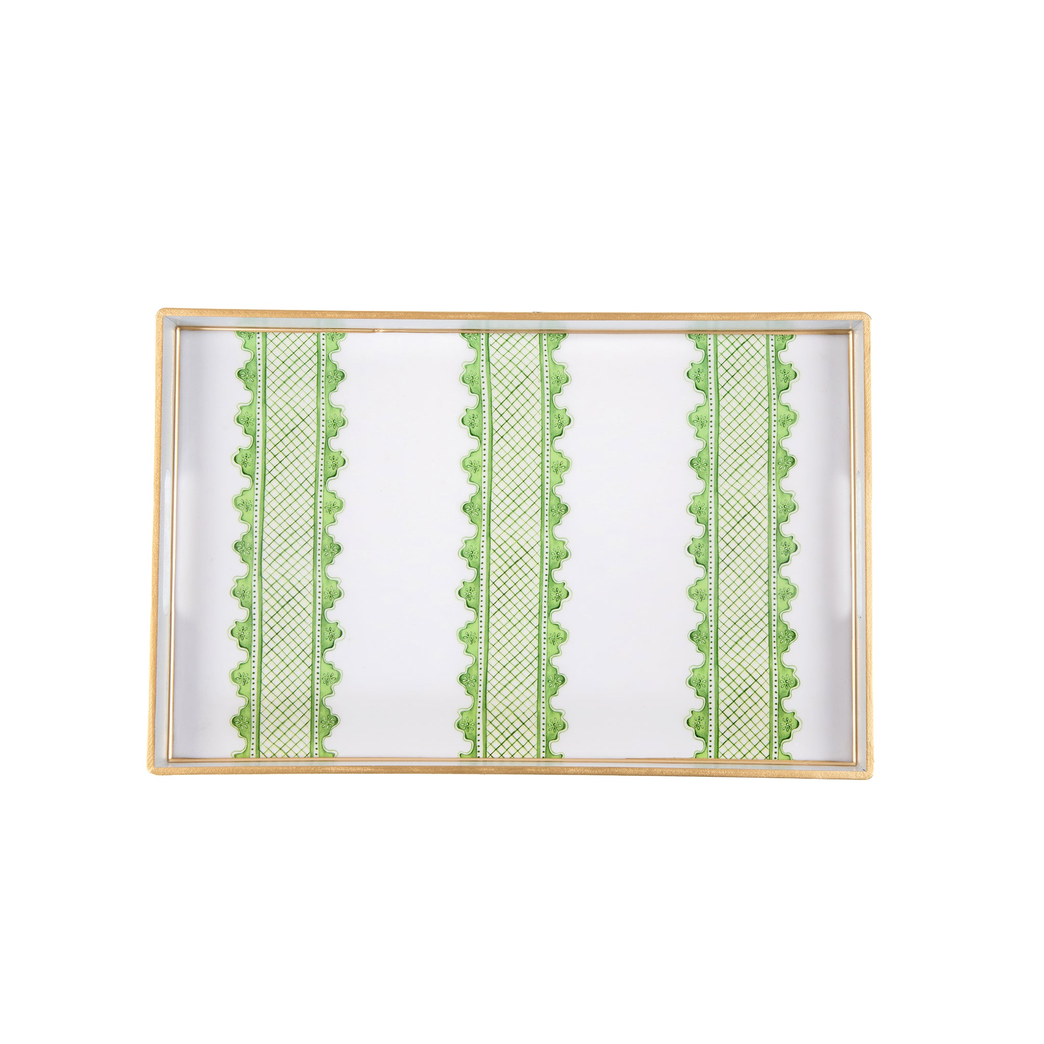 Clarabelle Enameled Rectangular Tray 10x15