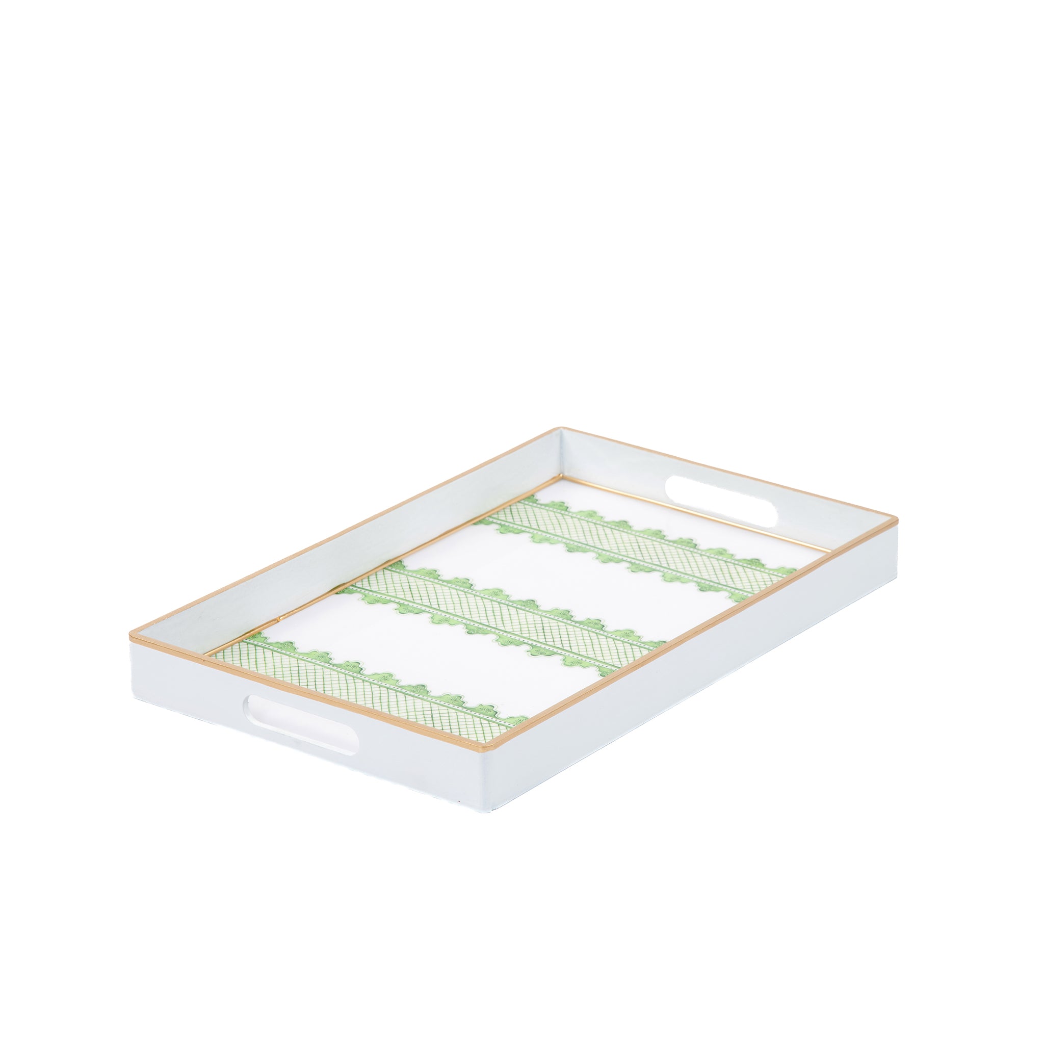 Clarabelle Enameled Rectangular Tray 10x15