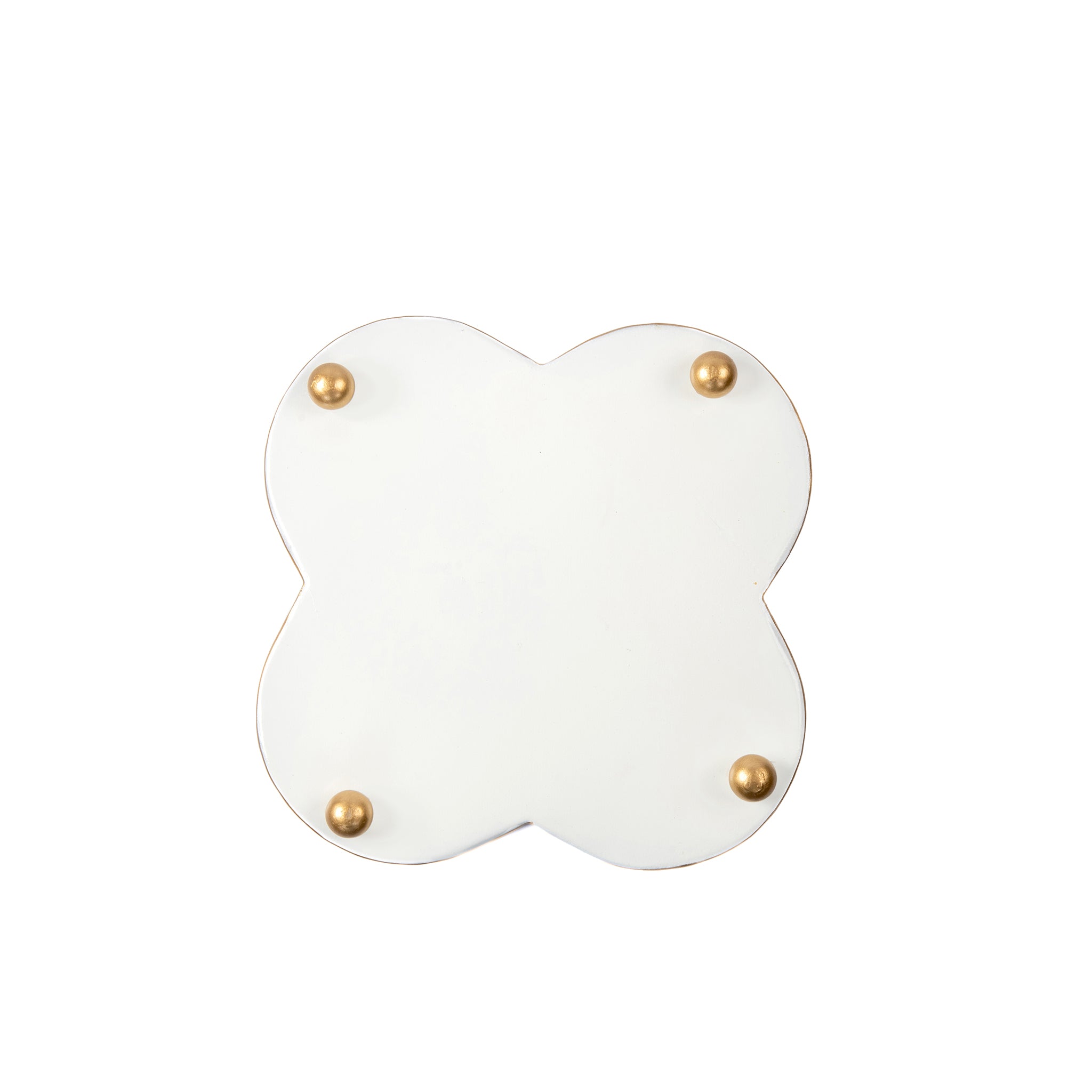 Scallops Enameled Quatrefoil Cachepot Planter - Avail 08/24