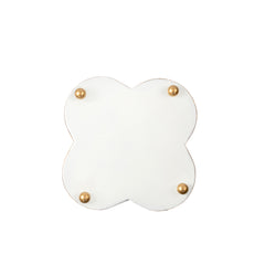 Scallops Enameled Quatrefoil Cachepot Planter - Avail 08/24