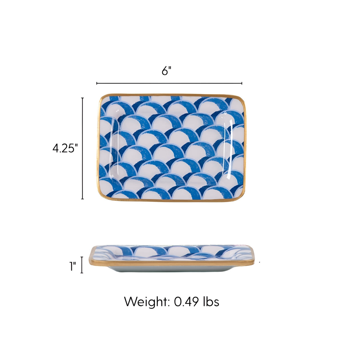 Scales Enameled Laney Soap Dish