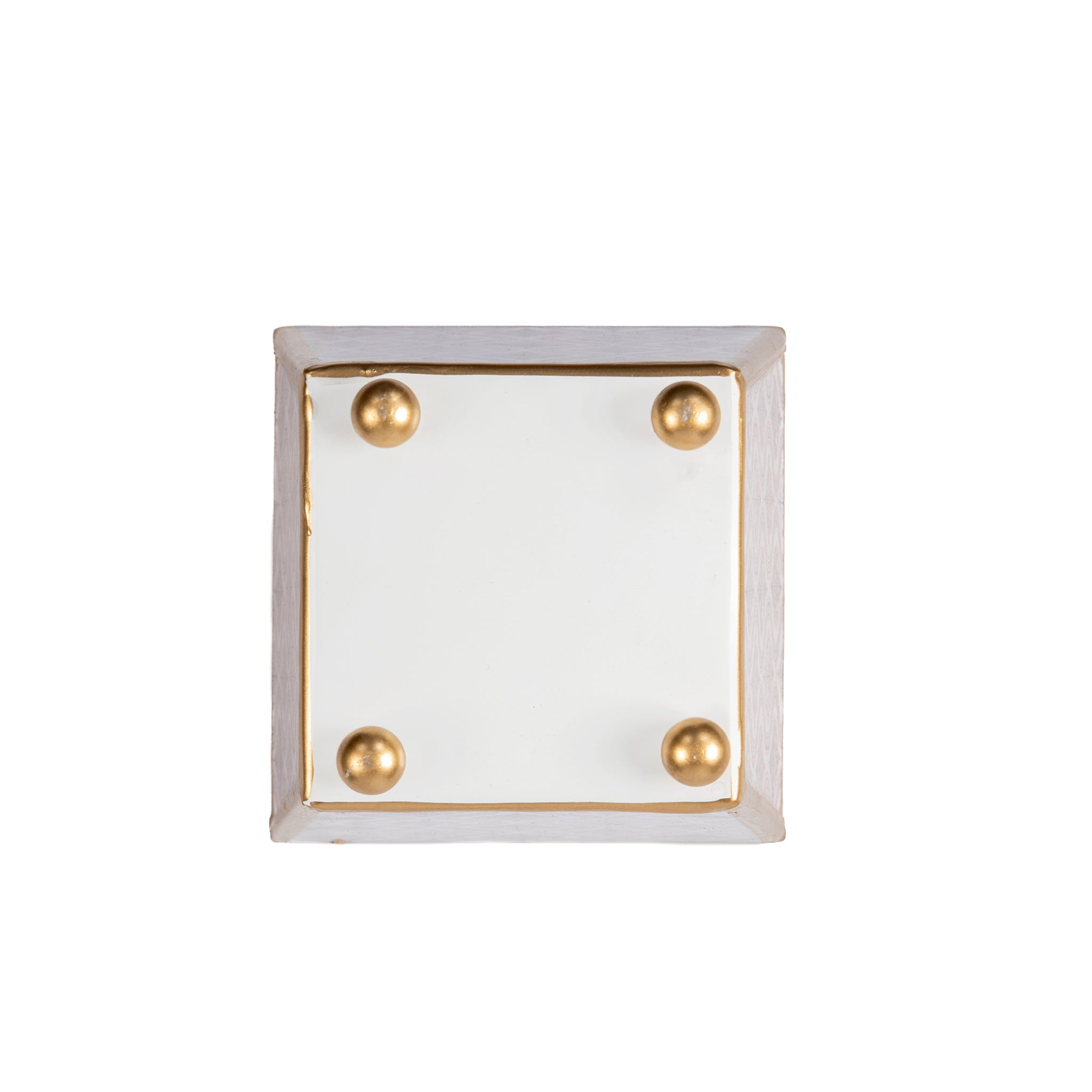 Monticello Enameled Square Cachepot Planter - Avail 08/24
