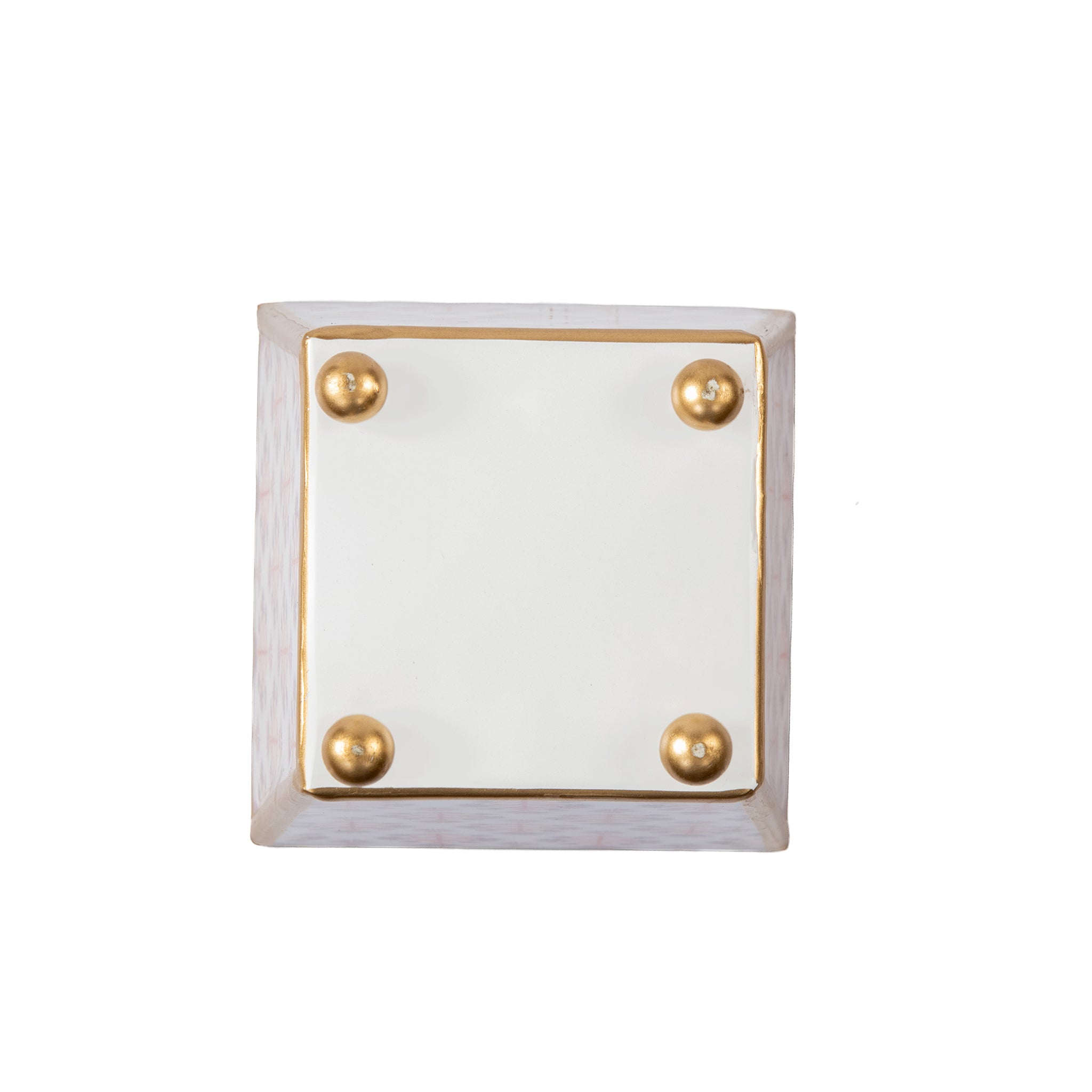 Penny Enameled Square Cachepot Planter - Avail 08/24