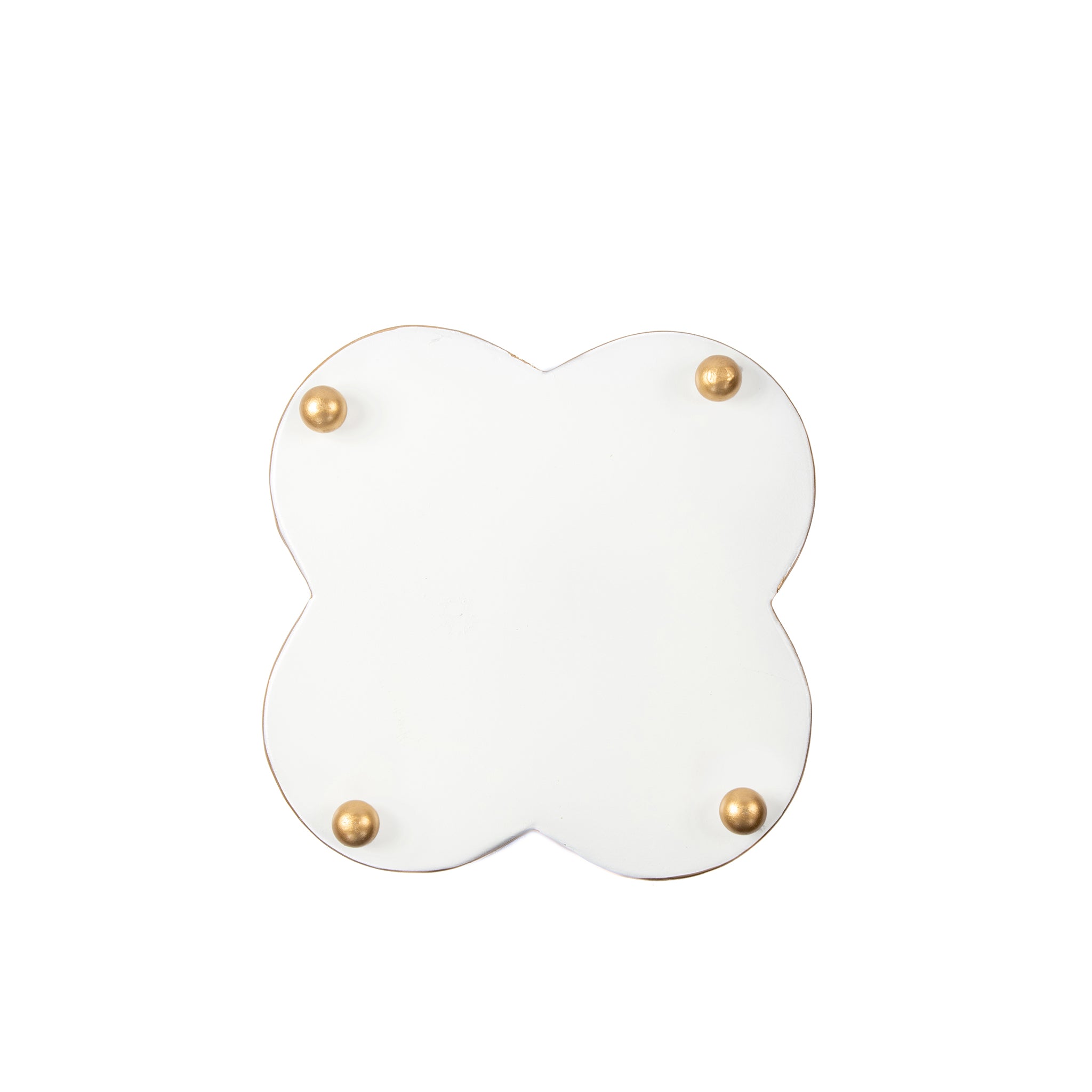 Marigold Lattice Enameled Quatrefoil Cachepot Planter - Avail 08/24