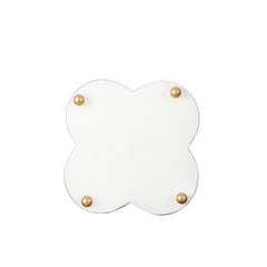 Marigold Lattice Enameled Quatrefoil Cachepot Planter - Avail 08/24