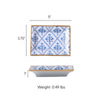 Marigold Lattice Enameled Landry Jewelry Tray