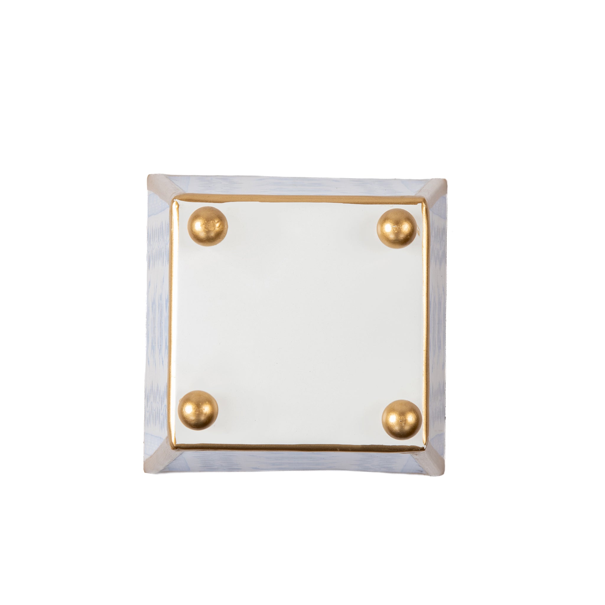 Pomegranate Enameled Square Cachepot Planter - Avail 08/24