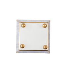 Pomegranate Enameled Square Cachepot Planter - Avail 08/24