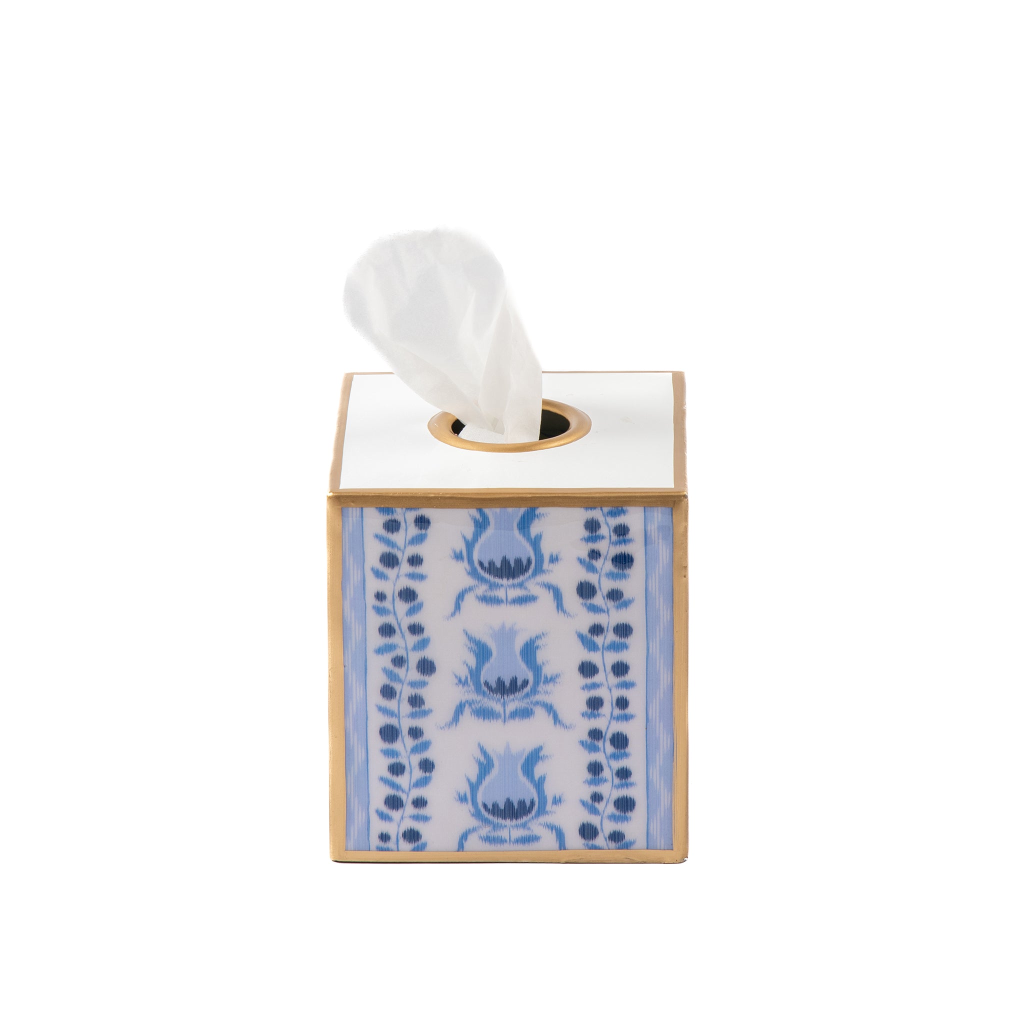 Pomegranate Enameled Tissue Box Cover - Avail 08/24