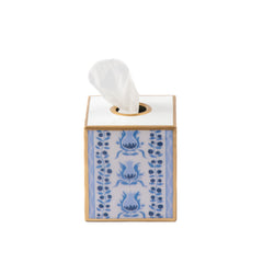 Pomegranate Enameled Tissue Box Cover - Avail 08/24