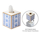 Pomegranate Enameled Tissue Box Cover