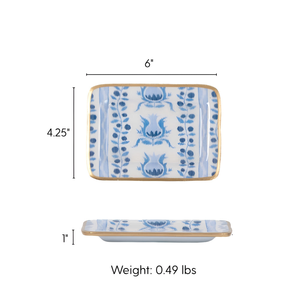Pomegranate Enameled Laney Soap Dish