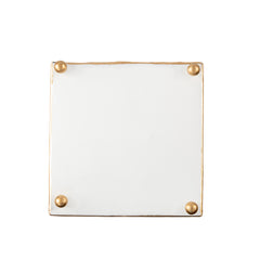 Pomegranate Enameled Square Wastebasket - Avail 08/24