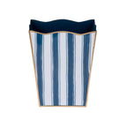 Brush Stripe Rectangular Classic Wastebasket - Avail 09/21