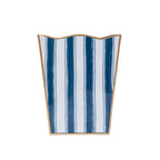 Brush Stripe Rectangular Classic Wastebasket - Avail 09/21