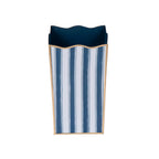Brush Stripe Rectangular Classic Wastebasket - Avail 09/21