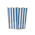 Brush Stripe Rectangular Classic Wastebasket - Avail 09/21