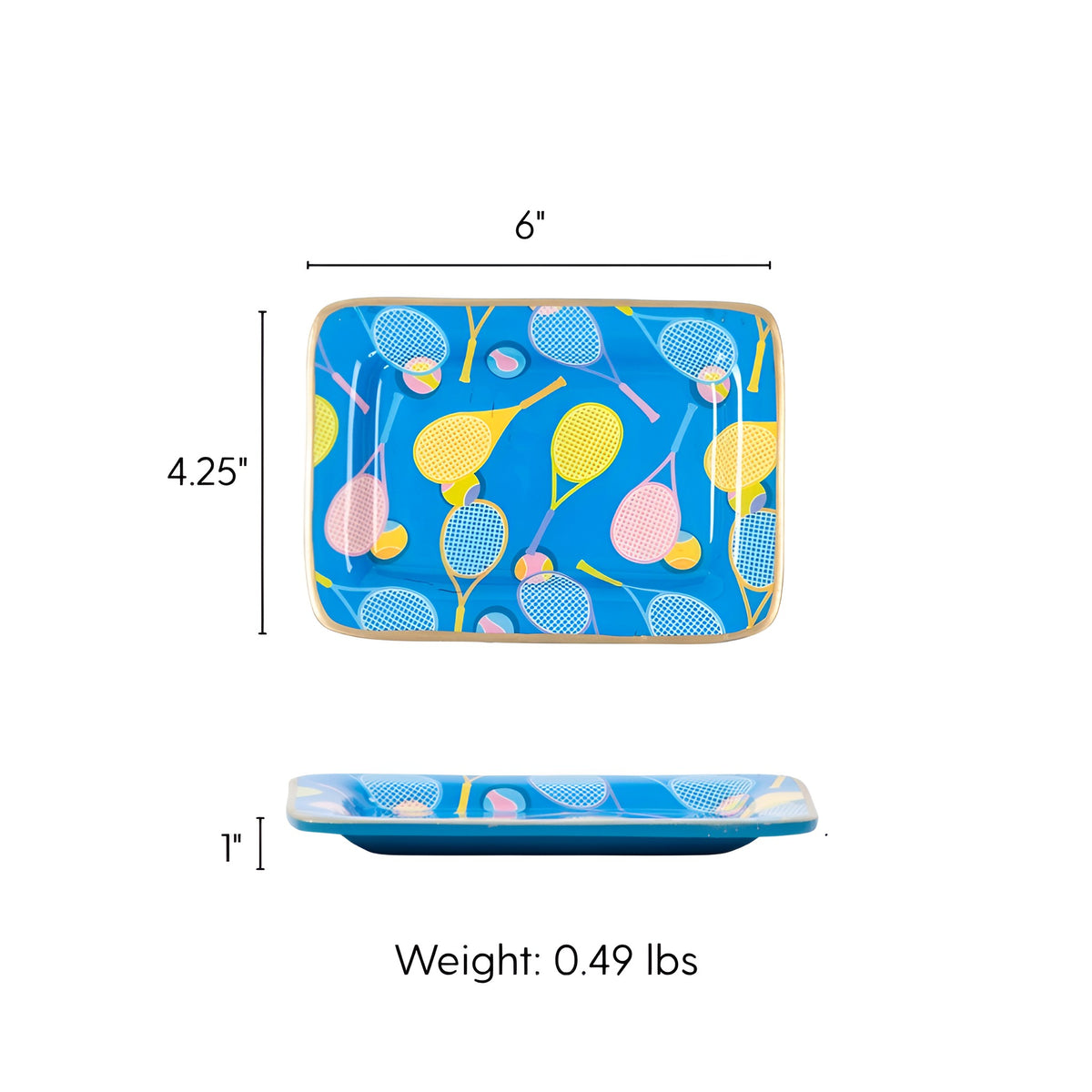 Tennis Enameled Laney Soap Dish