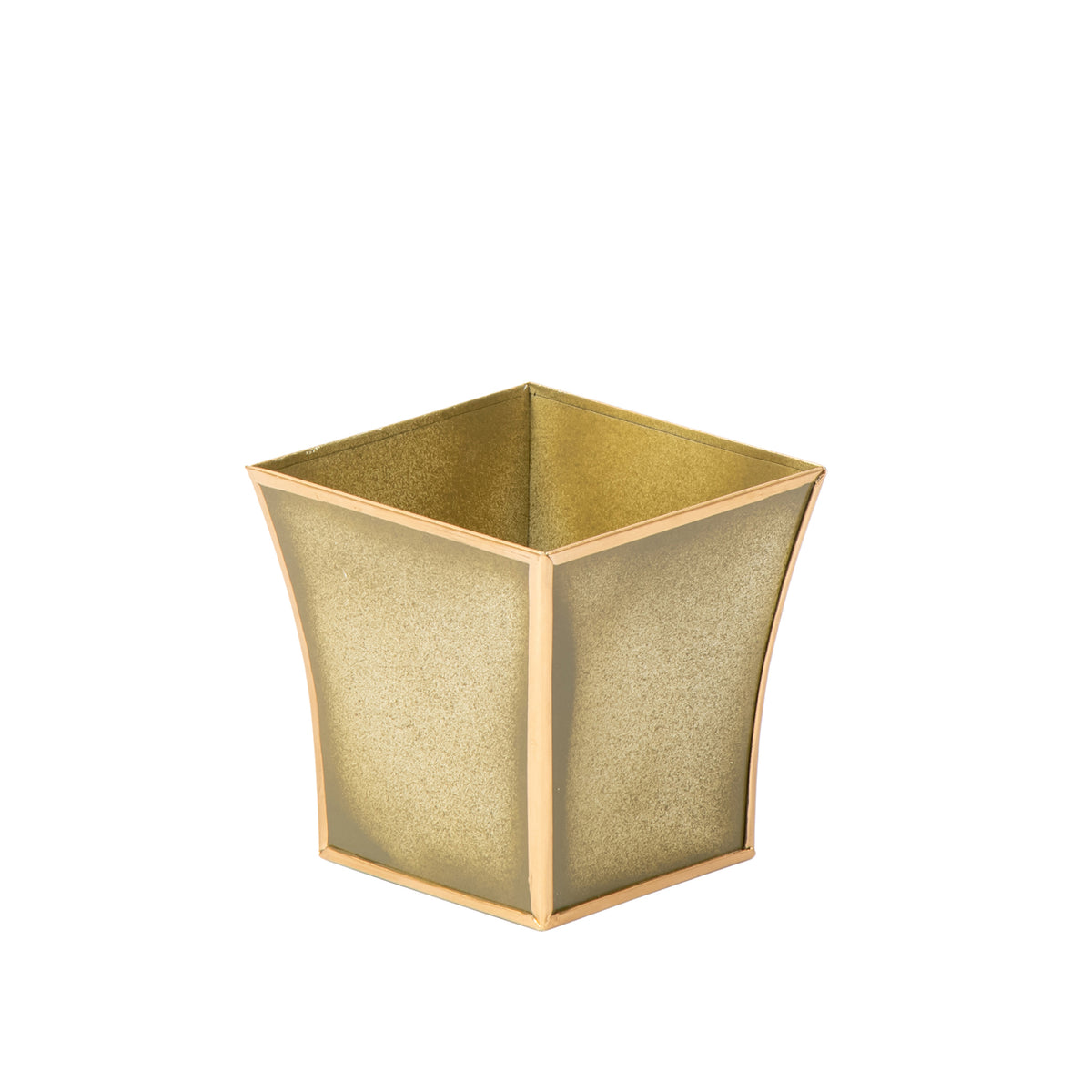 Vintage Stucco Square Fluted Cachepot - Avail 10/10