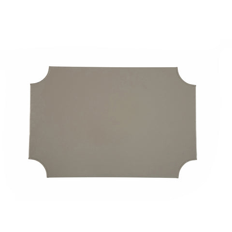 Kyoto Pagoda Enameled Jaye Tray - Taupe & White - Avail 11/27