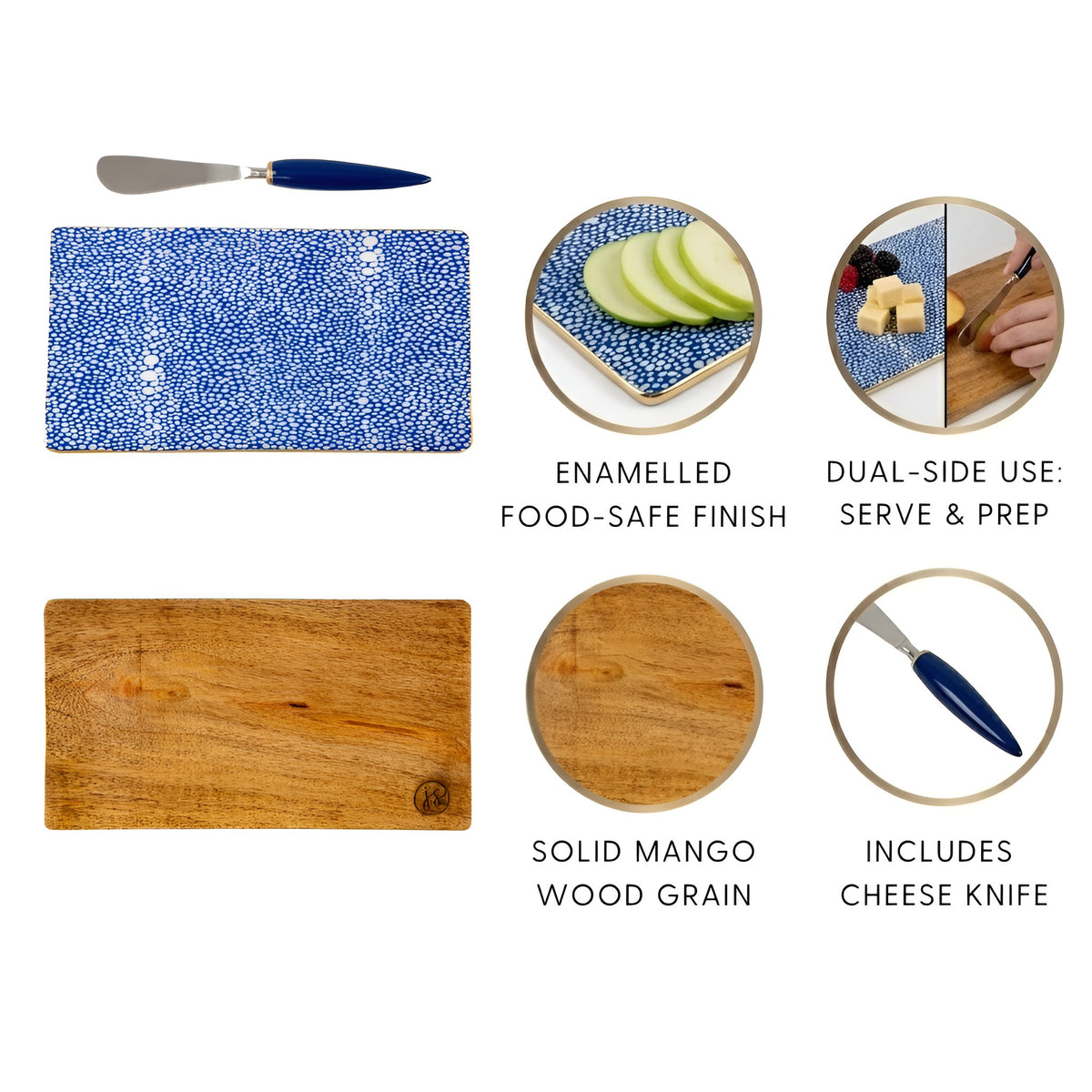 Shagreen Amelia Cutting Board Set