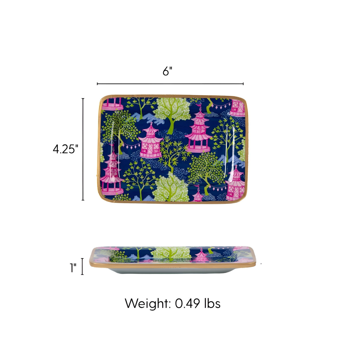 Garden Party Enameled Laney Soap Dish