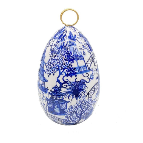 AS-IS Garden Party Enameled Decorative Egg - Large - Seconds FINAL SALE