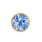 Garden Party Wooden Coasters Set - Mango Wood & Enamel | Set of 4 - Avail 09/21
