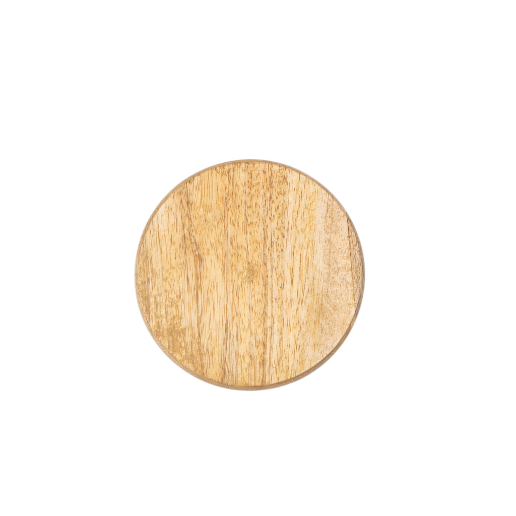 Garden Party Wooden Coasters Set - Mango Wood & Enamel | Set of 4 - Avail 09/21