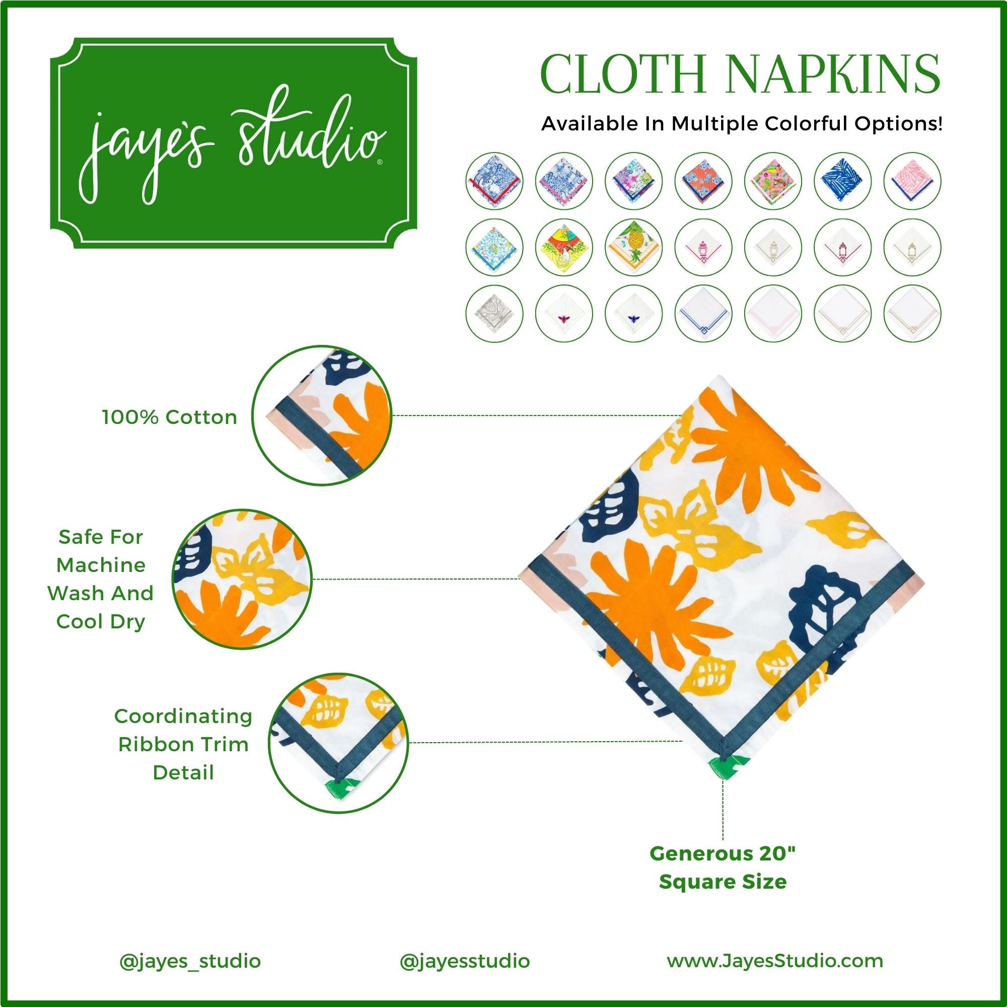 Flett Floral Napkin (4 Pack)