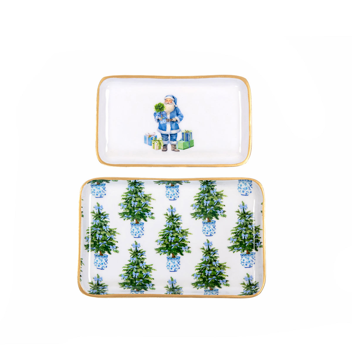 Blue Bow Christmas Rowan Tray Set - Avail 12/23