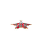 Tartan Plaid Enameled North Star Ornament