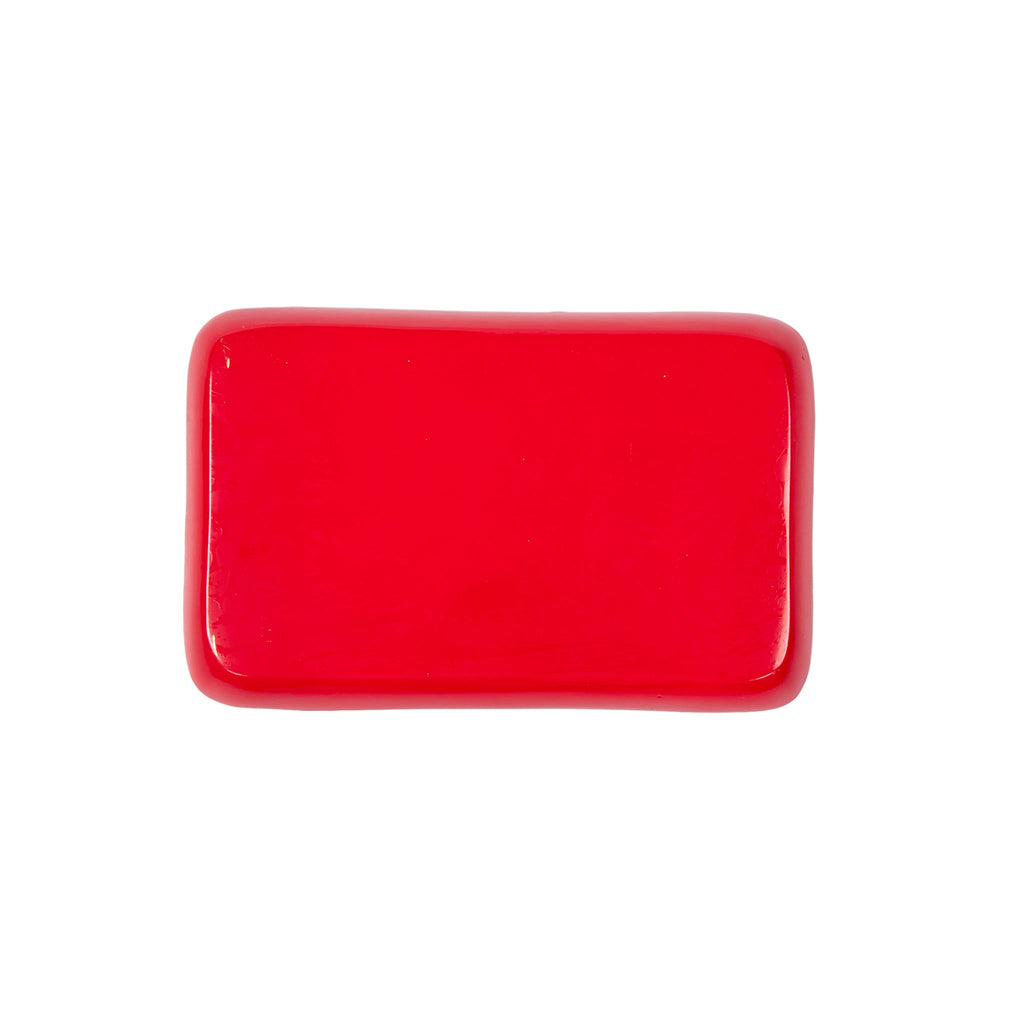 Ho Ho Enameled Parlor Tray - Red