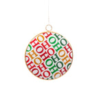 Ho Ho Ornament (single) - White
