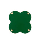 Ho Ho Enameled Quatrefoil Cachepot Planter 4x9 - White