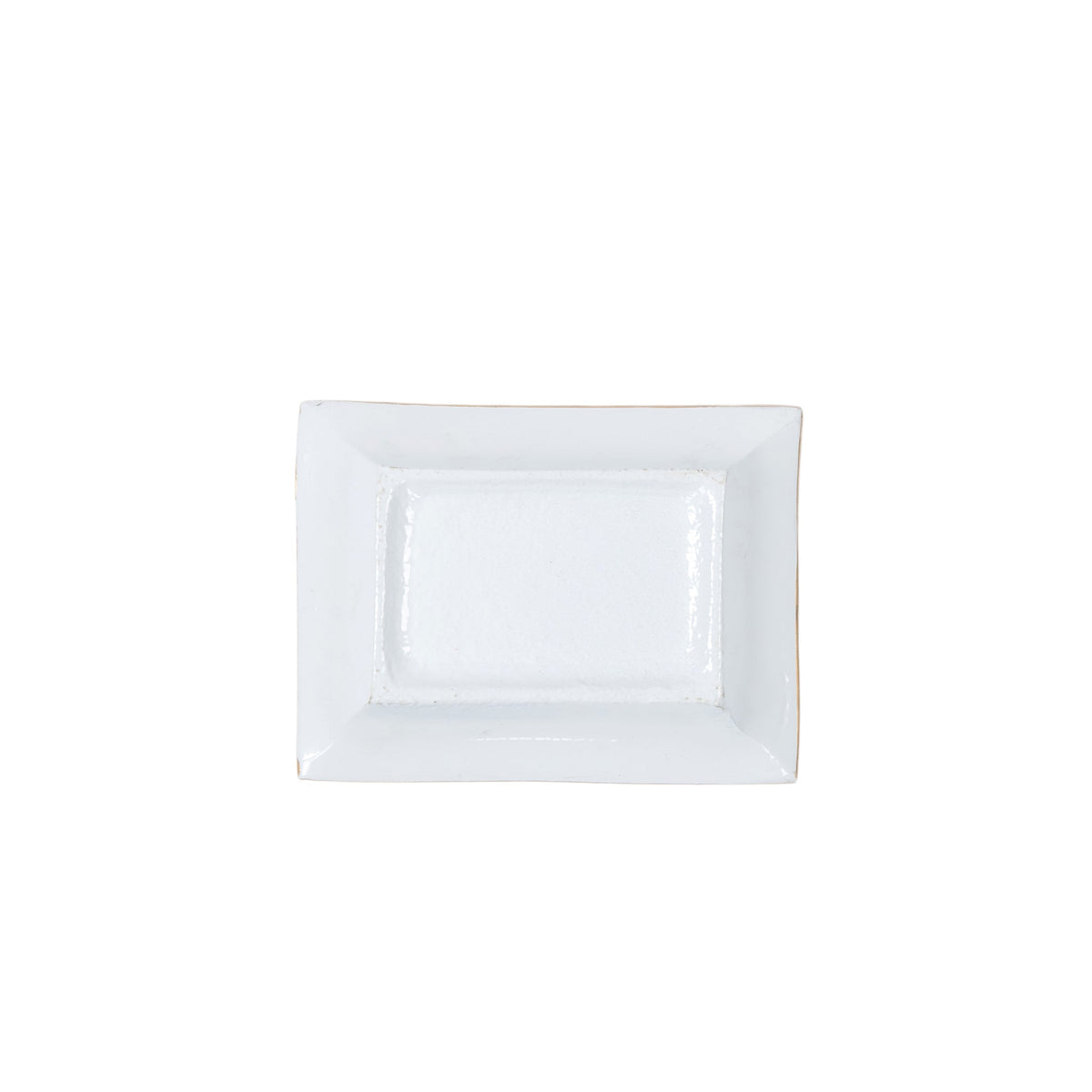Ho Ho Enameled Landry Jewelry Tray - White