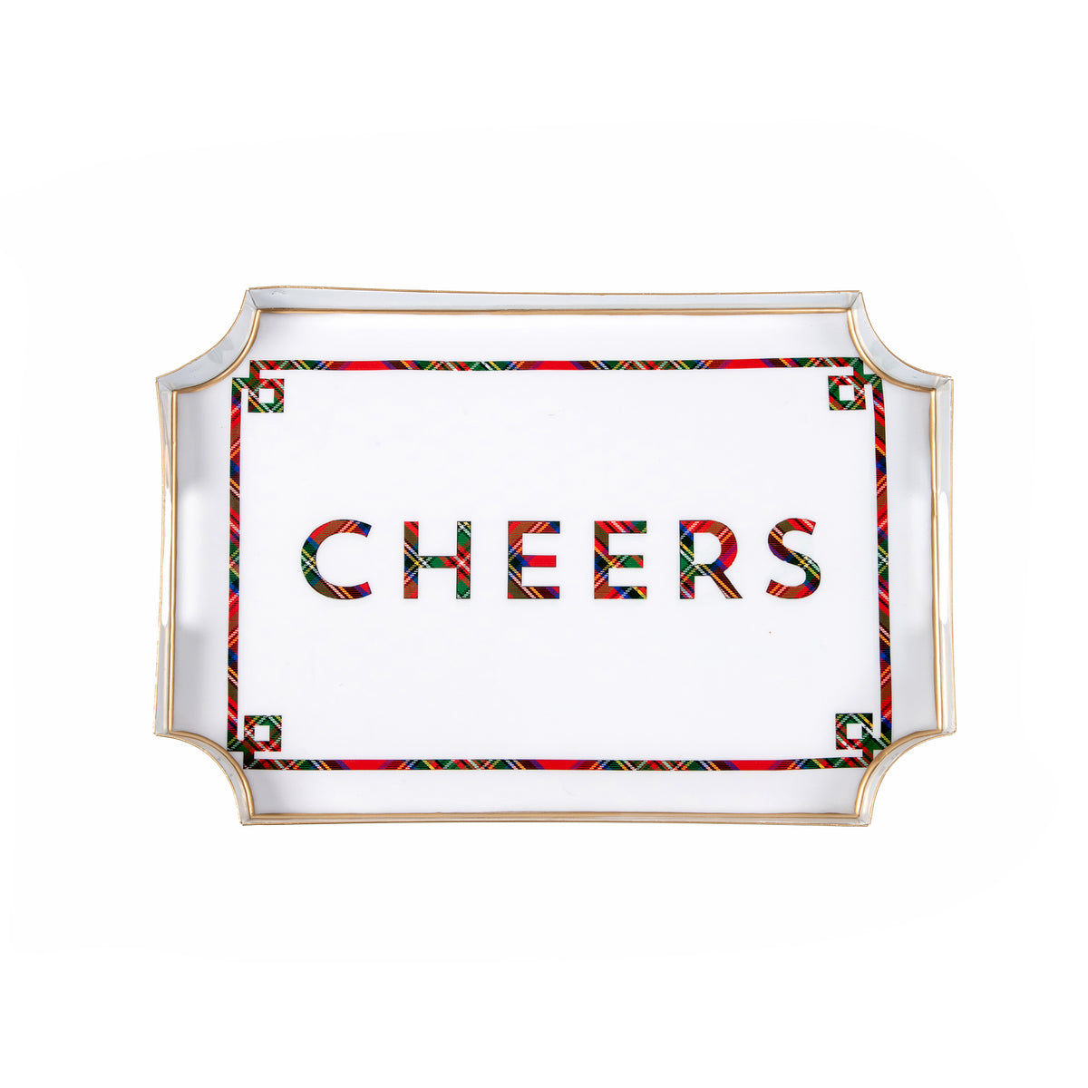 Cheers Enameled Jaye Tray - Multi-Color - Avail 12/05