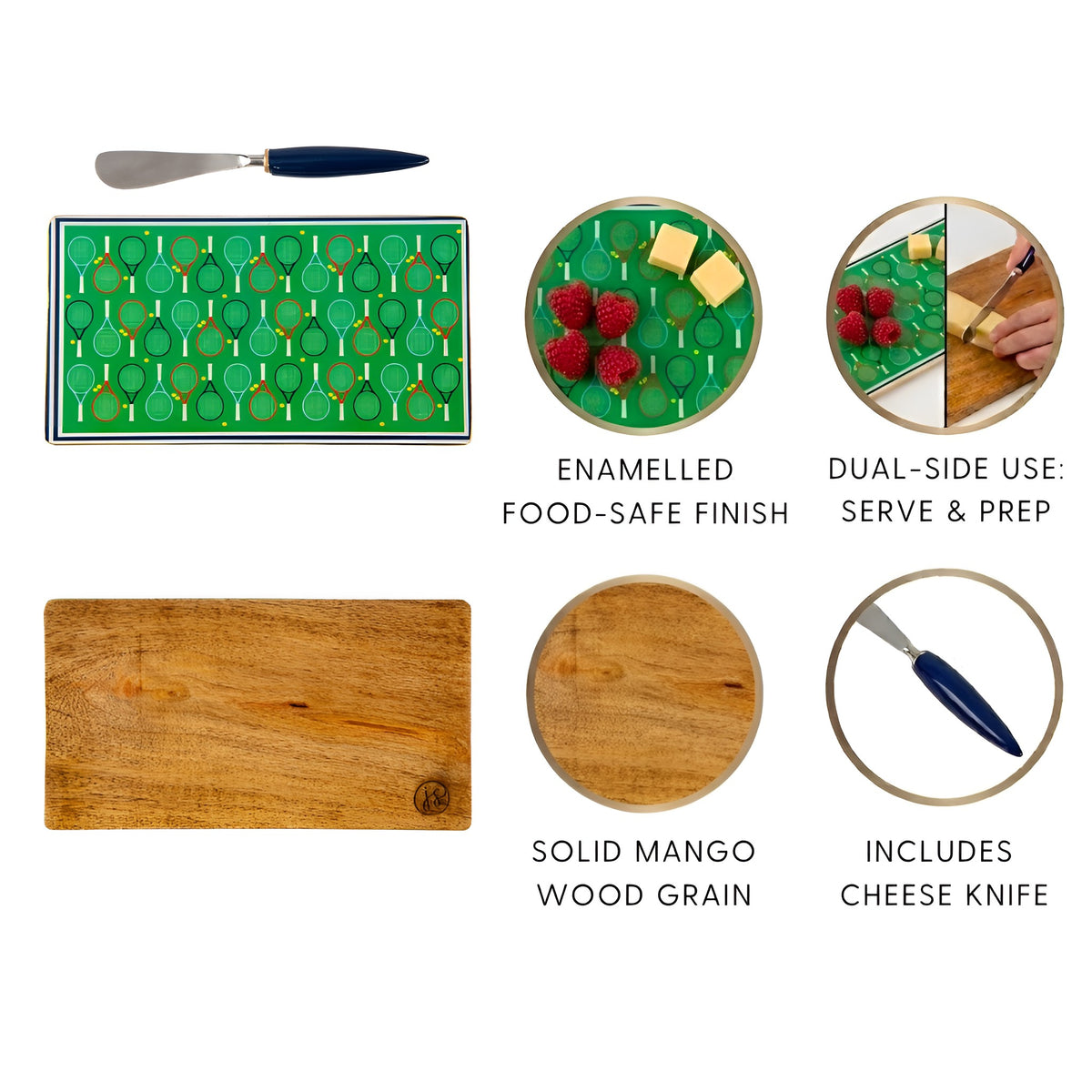 Tennis Amelia Cutting Board Set