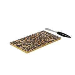 Leopard Spots Amelia Cutting Board Set - Brown